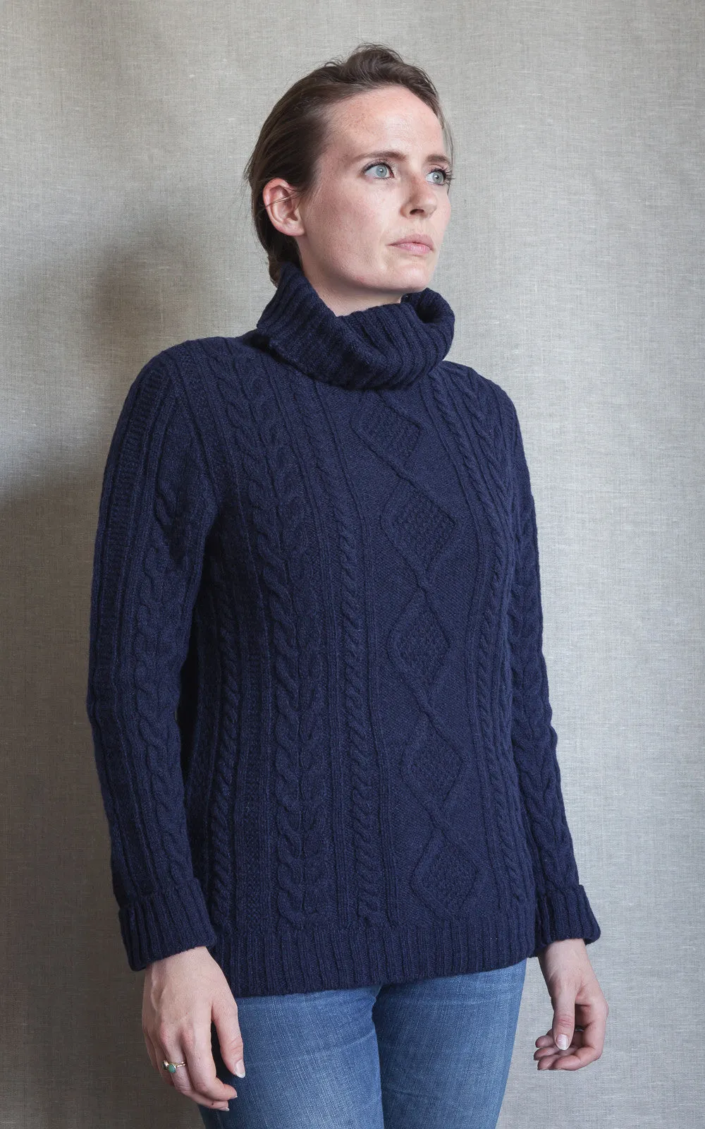 Women's Cable Knit Lambswool Jumper