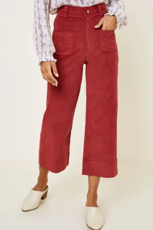 Womens Corduroy Wide Leg Pants