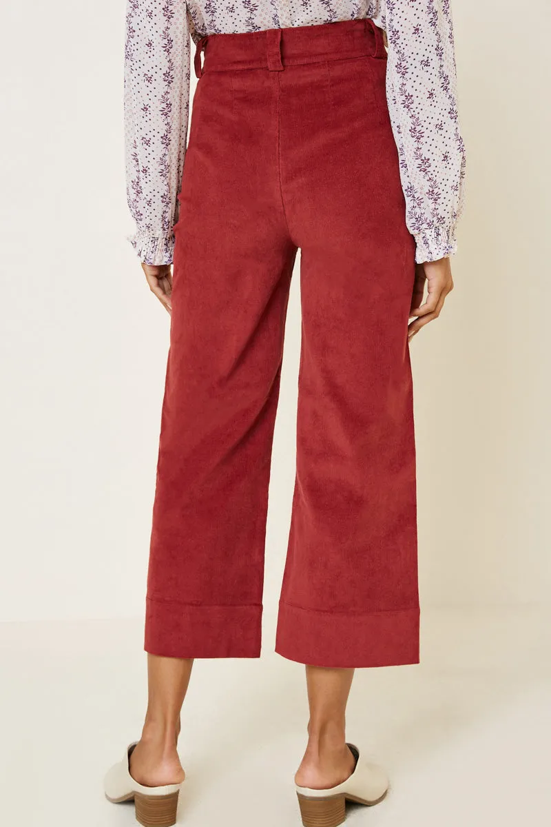 Womens Corduroy Wide Leg Pants