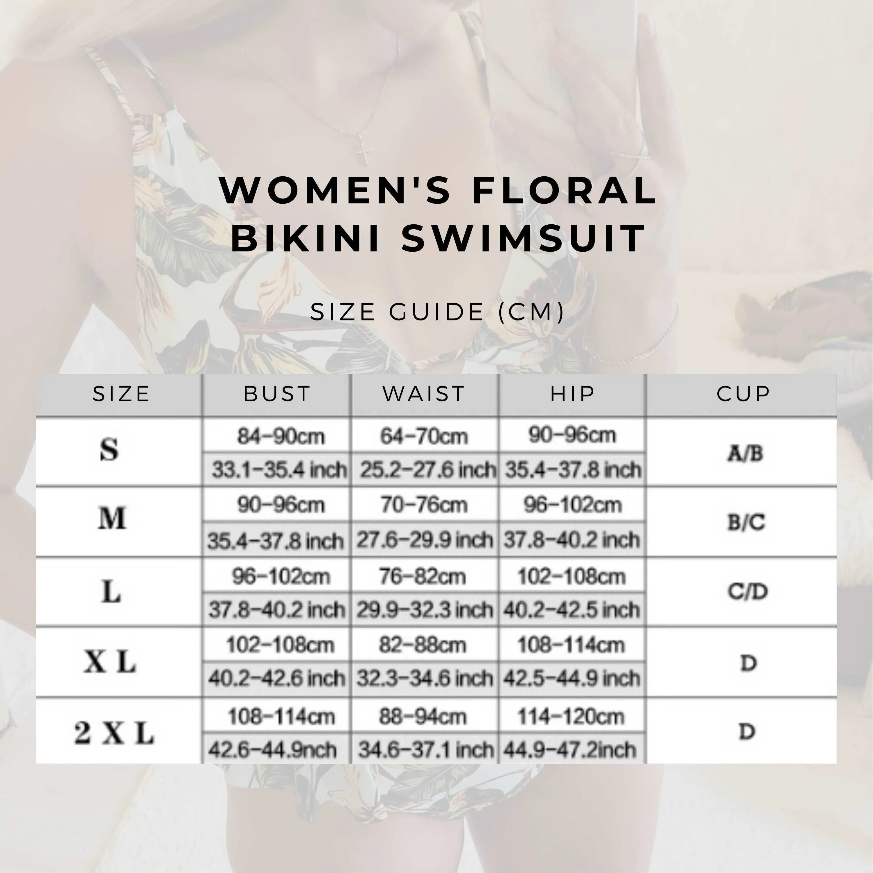 Women's Floral Bikini Swimsuit