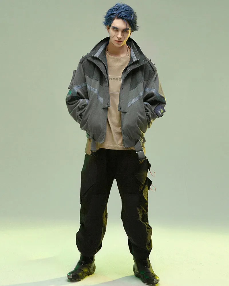 XIPHEVIL Cyberpunk Outfits Shadow Patrol Corduroy Jacket