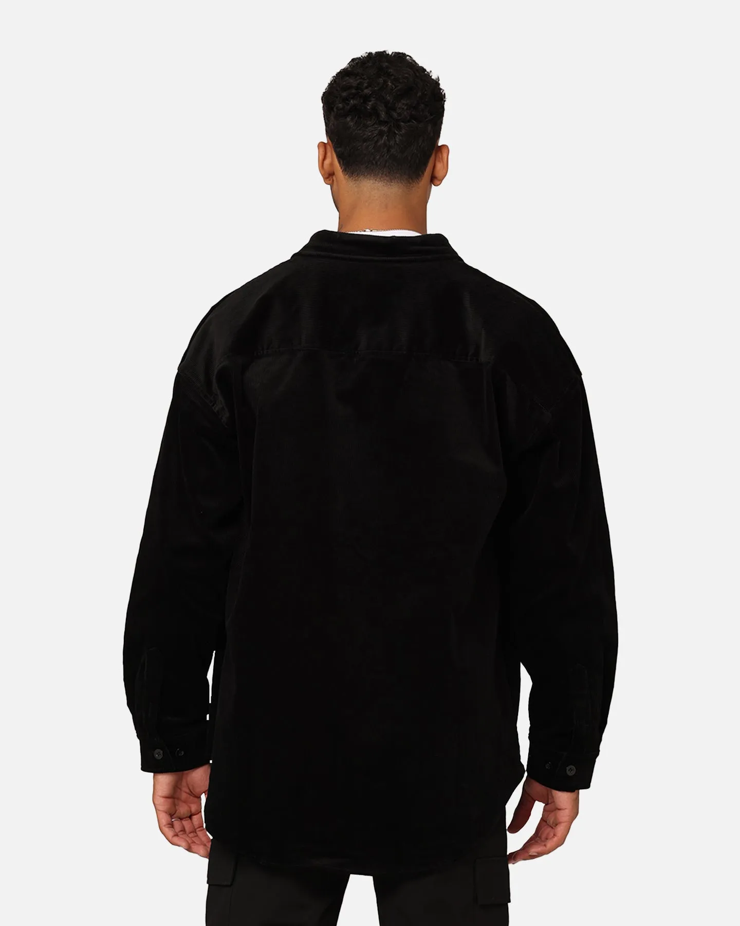 XXIII Emilio Corduroy Button Up Shirt Black